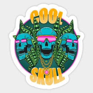 Cool Skull Sticker